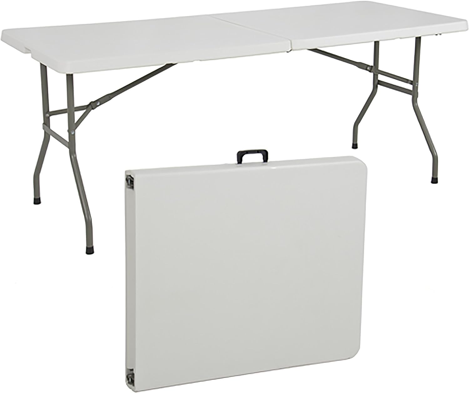 Tavolo da Giardino Pieghevole da Pranzo Resistente Salvaspazio Esterno Terrazzo 180x70x74cm