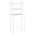 Scaffale Bagno Sopra Lavatrice 152x68x25 3 Ripiani organizer Bianco Salvaspazio